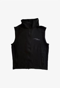 Vintage 90s Men's Mercedes Benz Black Gilet