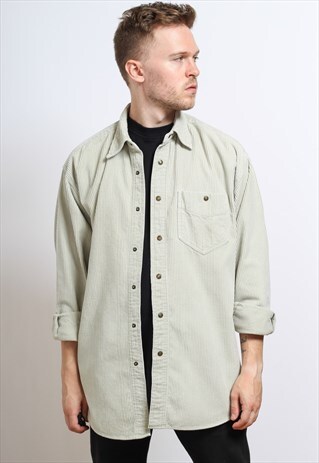 VINTAGE CORDUROY SHIRT BEIGE