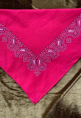 VINTAGE COTTON RED BANDANA - TIA MARIA