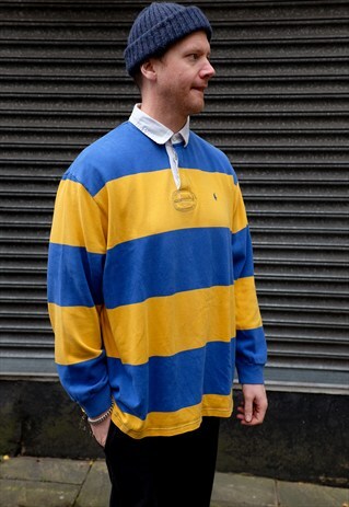 VINTAGE 90S POLO SPORT RALPH LAUREN RUGBY SHIRT