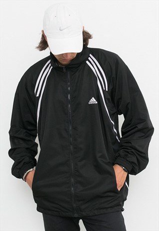 VINTAGE ADIDAS BLACK TRACK JACKET