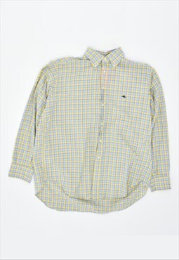 Vintage 90's Etro Shirt Check Multi