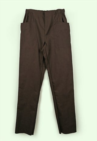 90'S WORKER TROUSERS BROWN PANTS WORKWEAR