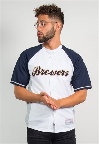 VINTAGE BASEBALL JERSEY MLB MILWAUKEE BREWERS