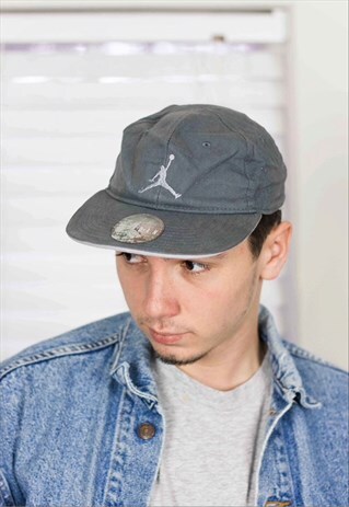 VINTAGE NIKE AIR JORDAN CAP HAT LOGO 90S ONE SIZE 2.5