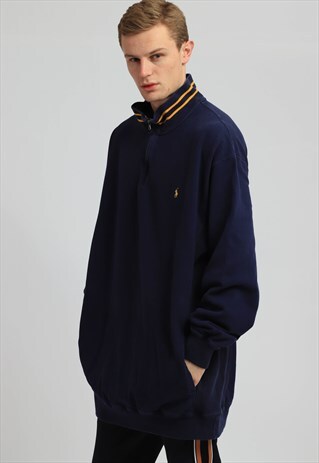 VINTAGE POLO RALPH LAUREN 1/4 ZIP SWEATSHIRT