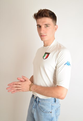 KAPPA ITALY JERSEY / FOOTBALL SHIRT SIZE L (1093)