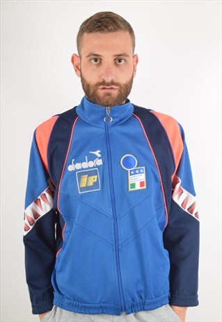 VINTAGE 90S DIADORA JACKET ITALY TEAM (1387)