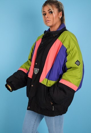 VINTAGE SKI JACKET IN MULTI NJ708