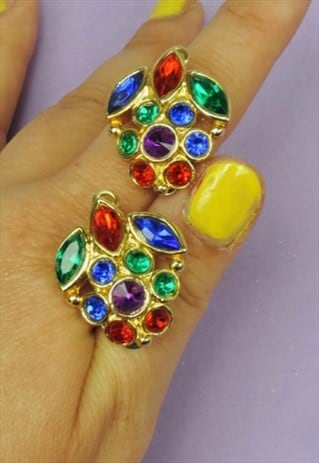 VINTAGE RAINBOW EARRINGS