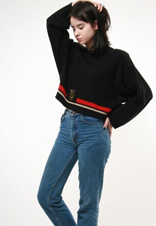 80S VINTAGE SONIA BY SONIA RYKIEL CROP JUMPER OVERSIZED 303