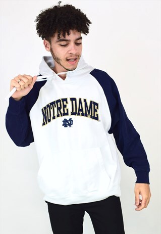 white notre dame sweatshirt