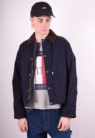 LEVI'S MENS VINTAGE HARRINGTON JACKET SMALL BLUE 90'S