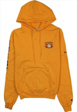 Vintage 90's Champion Hoodie Pullover Yellow Small