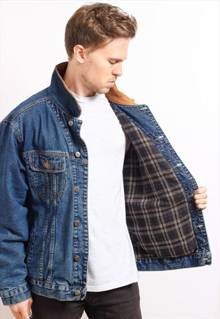 VINTAGE LEE BLANKET LINED DENIM JACKET