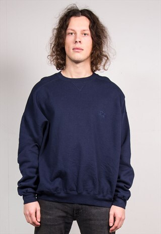 90'S VINTAGE NAVY BLUE STARTER SWEATSHIRT JUMPER