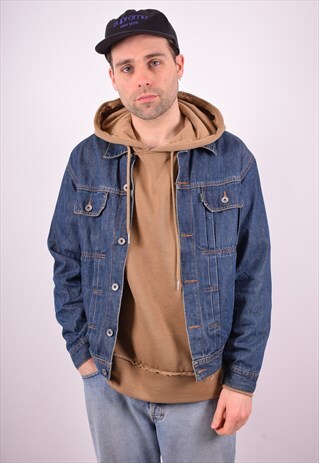 PAUL & SMITH MENS VINTAGE DENIM JACKET MEDIUM BLUE 90S