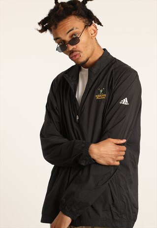 VINTAGE ADIDAS EMBROIDERED 1/4 ZIP SWEATSHIRT