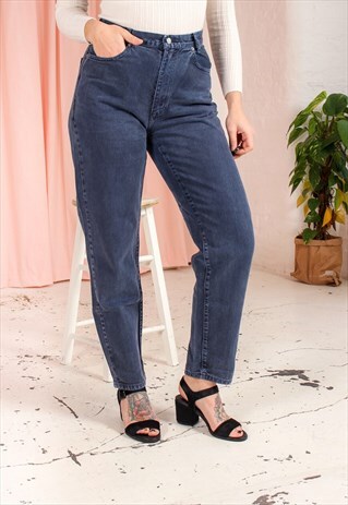 VINTAGE 90S MOM JEANS IN BLUE