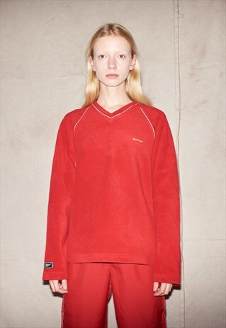 90S REEBOK VERY FASHINABLE UNISEX RAVE FLEECE SWEATSHIRT