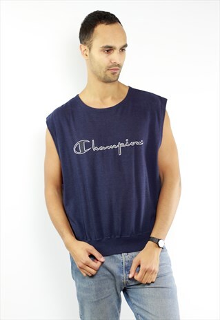 BLUE TANKTOP CHAMPION / VINTAGE CHAMPION