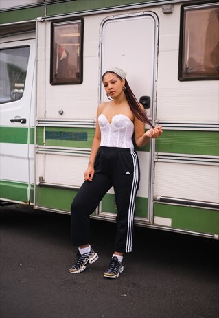 VINTAGE WHITE 90'S Y2K CORSET TOP