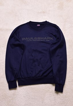 Paul & Shark Blue Spell Out Sweater