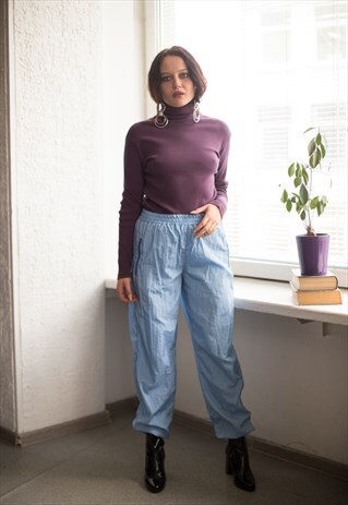 VINTAGE 90'S LIGHT BLUE JOGGERS