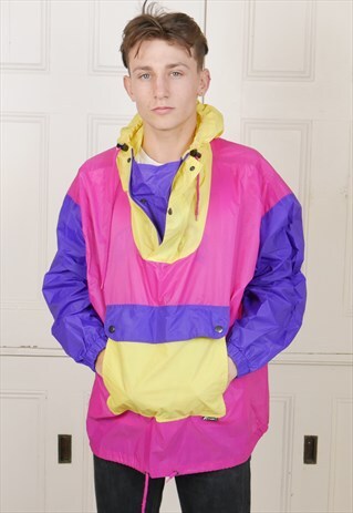RETRO WINDBREAKER OUTDOOR SHELL JACKET K-WAY