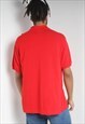 VINTAGE LACOSTE SHORT SLEEVE POLO SHIRT - RED