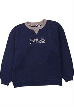 Vintage 90's Fila Sweatshirt Spellout Heavyweight 90's