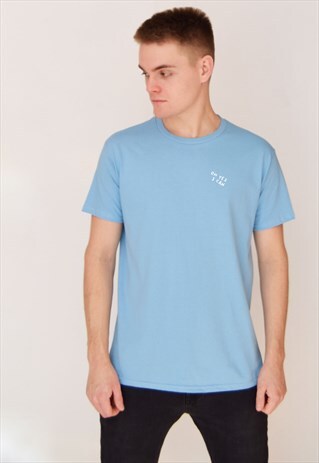BLUE OH YES I CAN (WHITE) T-SHIRT
