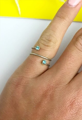 1970'S DELICATE WIRE WRAP PINKY RING