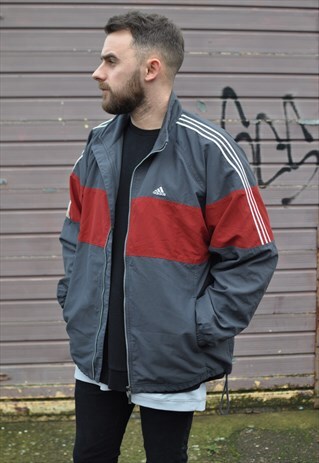 VINTAGE 90'S ADIDAS WINDBREAKER TRACK JACKET