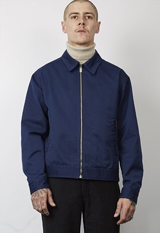 VINTAGE 90'S DOLCE & GABBANA DARK BLUE DENIM WORKMAN JACKET