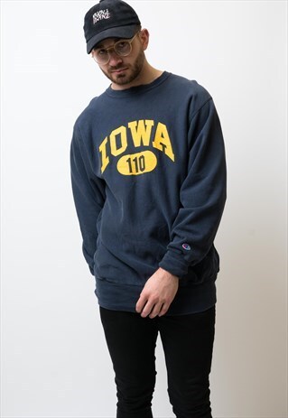 VINTAGE CHAMPION IOWA COLLEGE SWEATSHIRT