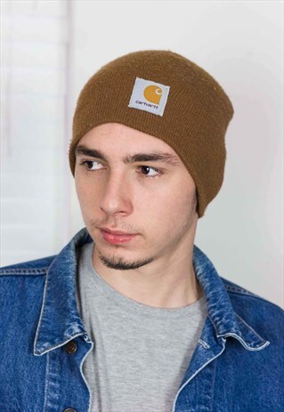VINTAGE CARHARTT BEANIE KNIT HAT LOGO 90S ONE SIZE 2.1