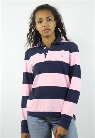 VINTAGE RALPH LAUREN STRIPED POLO SHIRT