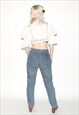 VINTAGE 90S STRETCHY FLARE SLEEVE CROP TOP IN WHITE