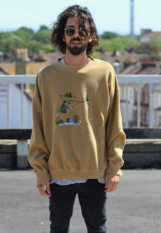 VINTAGE // 80'S // FISHING SWEATSHIRT