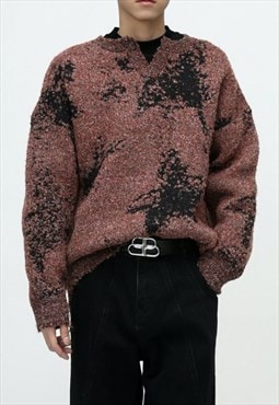 Men's Color block design knitted sweater A VOL.2