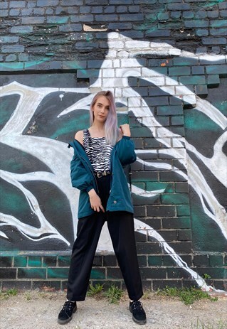 VINTAGE 90S BLACK MINIMALIST PANTS