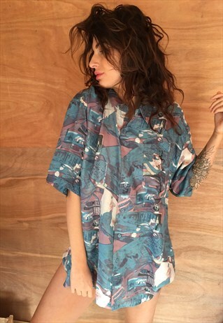 OVERSIZED RETRO 90S 80S VINTAGE UNISEX FESTIVAL SHIRT