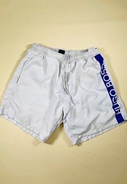 Vintage Size Medium Hugo Boss Swim Shirt In White