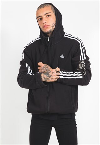 VINTAGE 80S ADIDAS FULL ZIP HOODIE / S4300