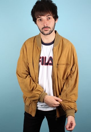 VINTAGE SUEDE BOMBER JACKET ASM1303
