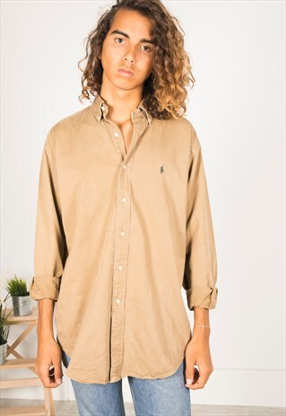 VINTAGE 80S POLO RALPH LAUREN SHIRT / R4110C705