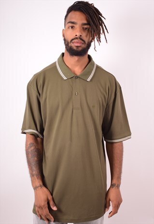 CHAMPION MENS VINTAGE POLO SHIRT XXXL GREEN 90S