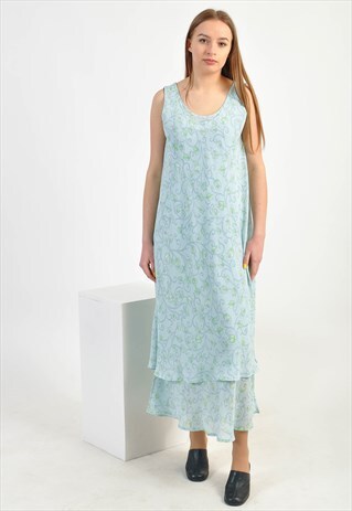 VINTAGE 90'S MAXI DRESS IN FLOWER PRINT