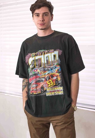 VINTAGE NASCAR RACING T-SHIRT LOGO 90S XL 10